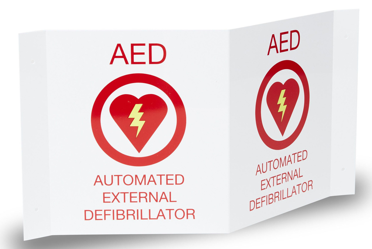 AED Sign 3-D Wall Mount