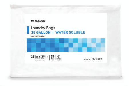 Bag, Water Soluble Heavy Duty 28"x39" 30-35gl (100/cs) Pk - 25