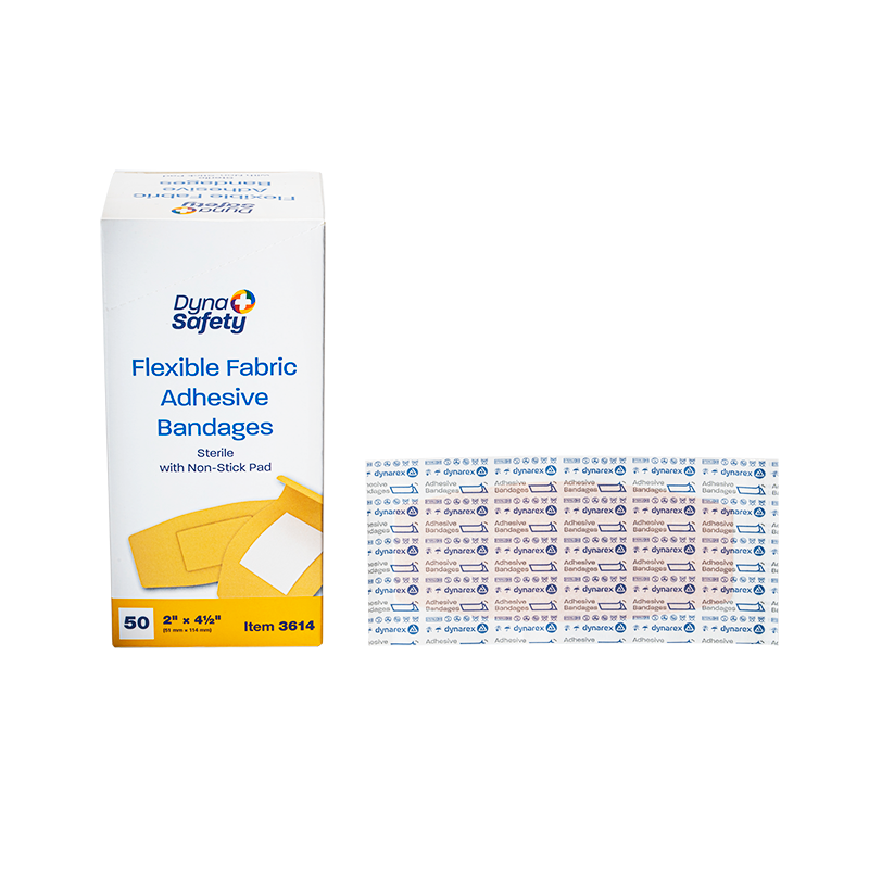 Adhesive Fabric Bandage 2" x 4.5" Sterile Box/50