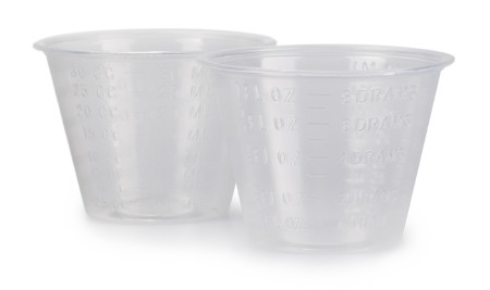 Cup, Med Grad W/lip 1oz (100/sl) Sl - 100