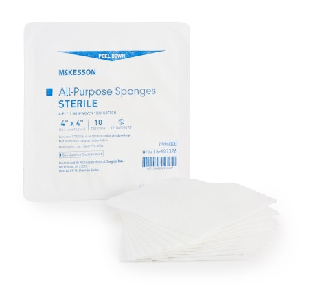 Sponge, Univ Str 4x4 4ply Lf (10/tr 96tr/cs) Tr - 1