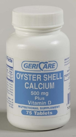 Calcium Oyst W/d, Tab 500mg (60/bt 12bt/cs) Bt - 1