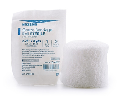 Bandage, Gauze Fluff Str 2.25"x3yds (96rl/cs) Rl - 1