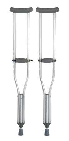 Crutch, Alum Quick Adj Adlt 350 Lb (8pr/cs) Pr - 1
