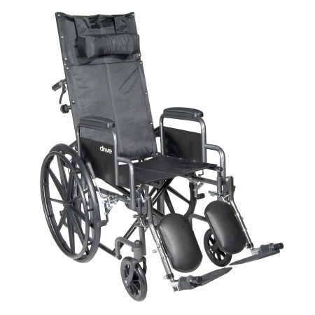 Wheelchair, Reclining Sngl Axldda Elr 20" 300lbs Ea - 1