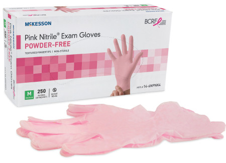 Glove, Exam Nitrl 3.0 Pf Pnk Med (250/bx 10bx/cs) Bx - 250