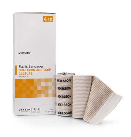 Bandage, Elas Dual Hook & Loopclsr N/s 4"x5yds (1/rl 10rl/b Bx - 10