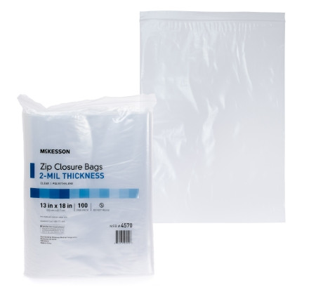 Bag, Zip Clr 13"x18" 2ml (100/pk 10pk/cs) Pk - 100