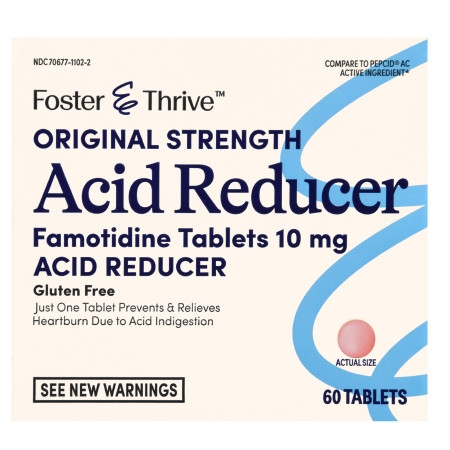 Famotidine, Tab Ft Sm Acid Reducer 10mg (60/bx) Bt - 1