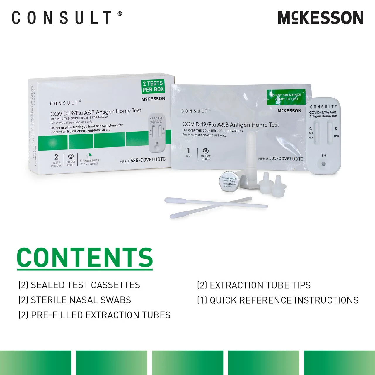 Covid / Flu A&B Antigen Rapid Test (2tests/bx) Each