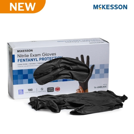 Glove, Exam Ntrl Xlg N/s Chemo Blk (180/bx 10bx/cs) Bx - 180