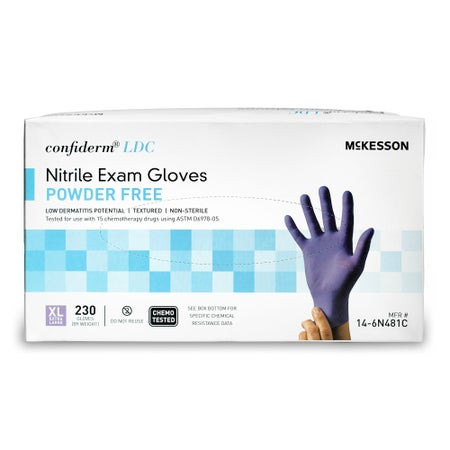 Glove, Exam Ntrl Xlg N/s Chemo Ldc Blu (230/bx 10bx/cs) Bx - 230