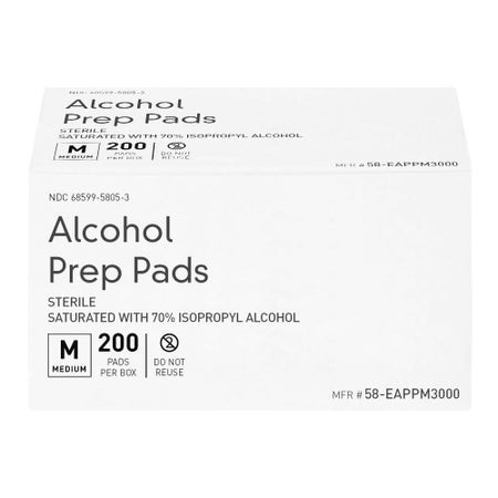 Pad, Alcohol Prep Economy Med (200/bx 15bx/cs) Bx - 200