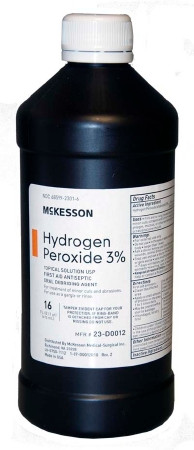 Hydrogen Peroxide, 3% 16oz (12/cs) Ea - 1