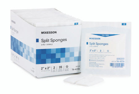 Sponge, Iv 2"x2" 6ply Str 2's (35pk/bx) Bx - 35