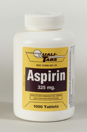 Aspirin, Tab 325mg (1000/bt 12bt/cs) Bt - 1