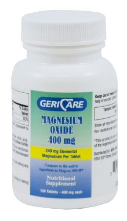 Magnesium Oxide, Tab 400mg (120/bt 12bt/cs) Gcph Bt - 1