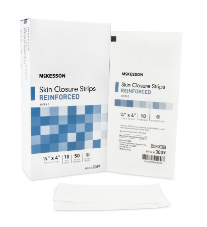 Closure, Skin Reinf Lf 1/4x4" (10/pk 50pk/bx 4bx/cs) Bx - 50