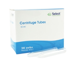 Tube, Centrif Disp 15ml (100/bx 10bx/cs) Bx - 100