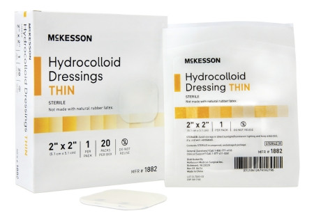 Dressing, Hydrocolloid Thin Str 2"x2" (20/bx 20bx/ Bx - 20