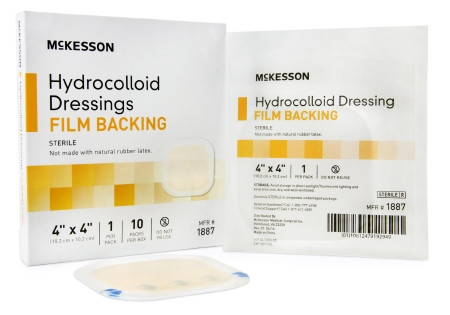 Dressing, Hydrocolloid Film-bck Str 4x4"(10/bx 20b Bx - 10