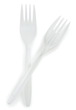 Fork, Plastic Med Wght Wht 5 3/4" (1000/cs) Cs - 1000