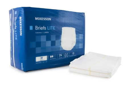 Brief, Tab Clsr Disp Modeate Med (24/bg 4bg/cs) Bg - 24