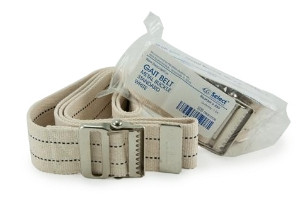 Belt, Gait W/metal Buckle Wht 60" (48/cs) Cs - 48
