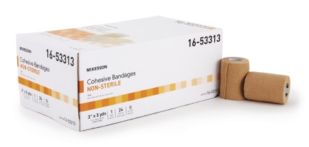 Bandage, Cohesive N/s Lf Tan 3" (24/cs) Ea - 1