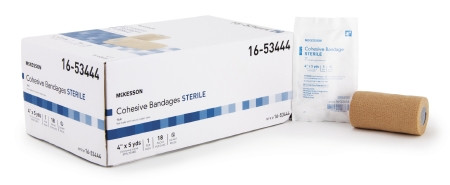 Bandage, Cohesive Str Lf Tan 4" (18/cs) Ea - 1
