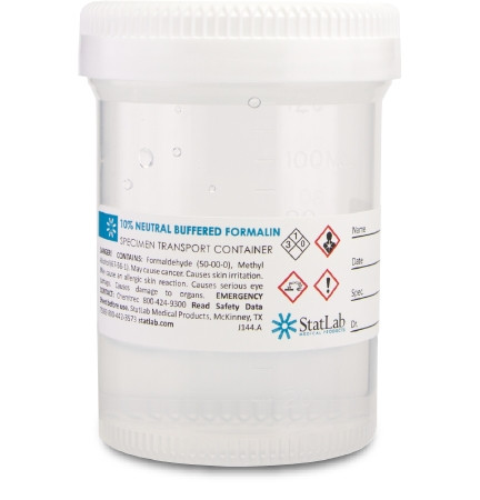 Formalin, Neutral Buffered Prefill 120ml (96/cs) Cs - 96