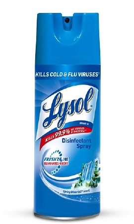 Disinfectant, Lysol Spray Spring Waterfall 12oz (12/cs) Cs - 12