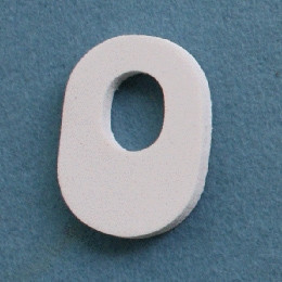 Pedi-pad, Foam Wht #101-a-1/8"1/8" (100/pk 10pk/cs) Pk - 100