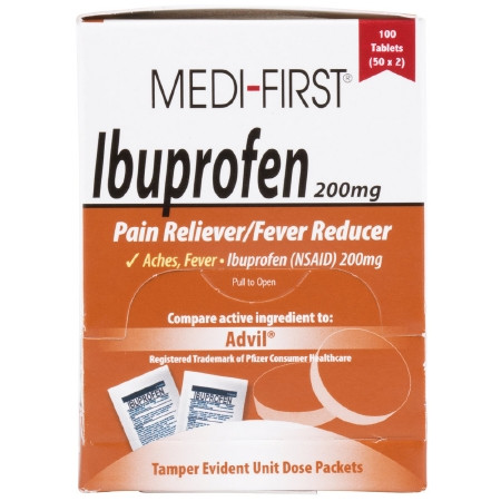Ibuprofen, 200mg (100/bx 24bx/cs) Bx - 1