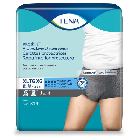 Underwear, Incont Protective Proskin Mens Xlg (14/bg 4bg/cs) Bg - 14