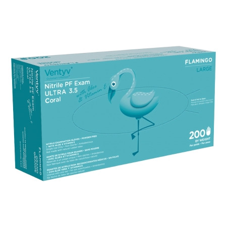 Ventyv Nitrile Exam Gloves N/s Aloe & Vitamin-e  Lg Bx - 200