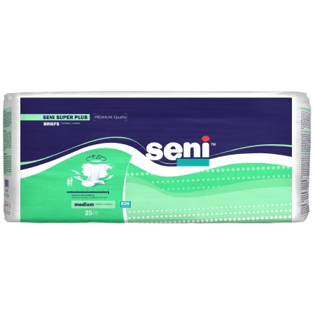 Brief, Incont Seni Super Plus Med 30"-43" (25/pk 3pk/cs) Pk - 25