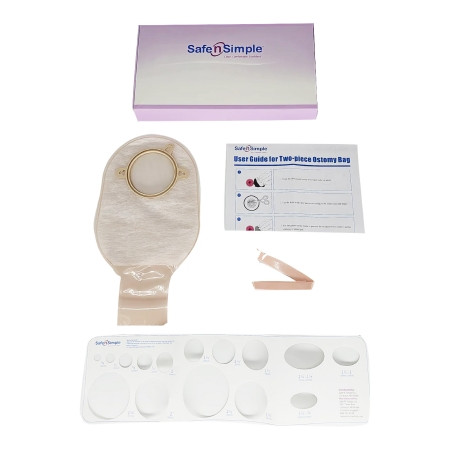 Pouch, Ost 2pc Drn Flng Belt Tab Bge 12" 70mm (10/bx 8bx/cs) Bx - 10