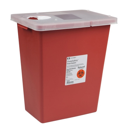 Container, Sharps Red W/lid 8gl (10/cs) Kendal Ea - 1