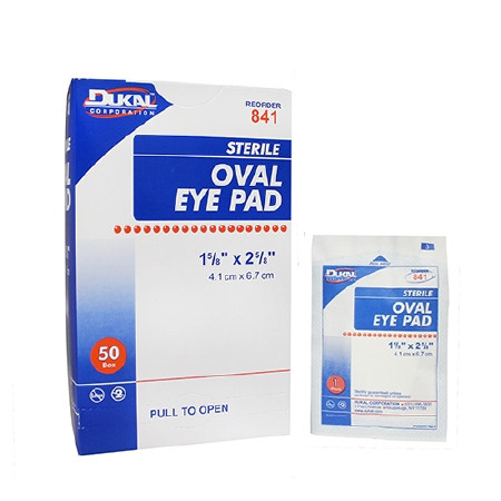 Pad, Eye 1 5/8"x2 5/8" Oval Str (50/bx 12bx/cs) Bx - 50