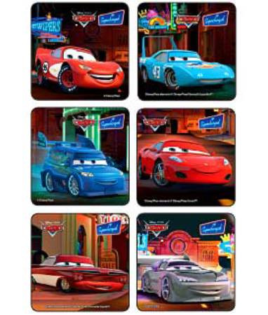 Sticker, Disney Cars Superchared (90/pk) Pk - 1