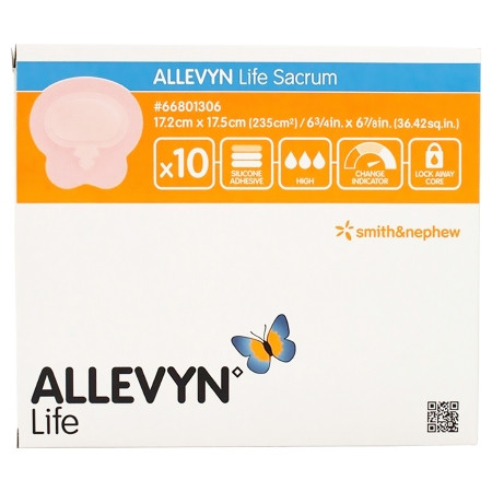 Dressing, Wnd Allevyn Life Sacrum Str Sm 7x7" (10/bx 6bx/cs) Bx - 10