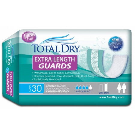 Pad, Incont Totaldry Xtr      Lnth Grd (30/bg 6bg/cs) Bg - 30