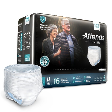 Underwear, Incont Attends Premier Lg (16/bg 4bg/cs) Bg - 16