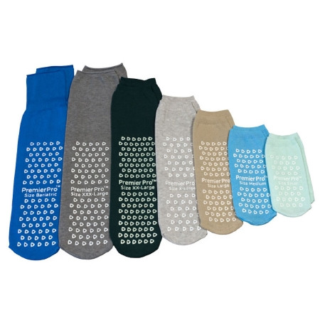 Sock, Slipper Sngl Tread Adlt Drk Grn 2xlg (1pr/bg 48bg/cs) Cs - 48