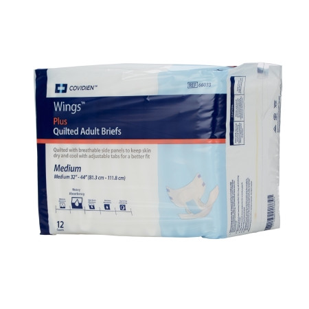 Brief, Wings Choice Plus Quilted Med (12/bg 8bg/cs Kenico Cs - 8