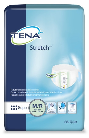 Brief, Tena Super Strch Med/reg (28/bg 2bg/cs) Cs - 2