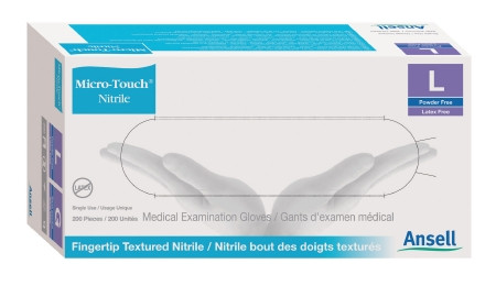 Glove, Exam Micro-touch Nitrl Pf Med (200ea/bx) Bx - 1