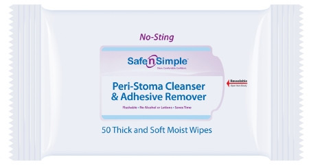 Wipe, Adhsv Remover Peri-stoma(50/pk 12pk/cs) Pk - 50
