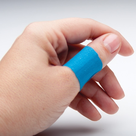 Bandage, Knuckle Adh Fabric Mtl Detectable Blu (50 Dersci Bx - 50